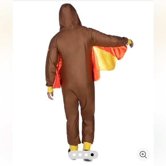 Tipsy Elves Unisex Brown Turkey Thanksgiving Jumpsuit Small NEW - Picture 2 of 9